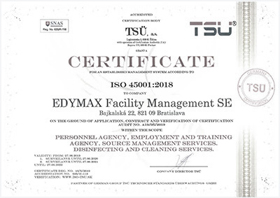  EDYMAX Facility Management SE ISO 45001:2018
